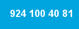 924 100 40 81